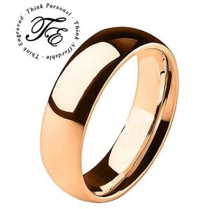 Women's Rose Gold Promise Ring Band - Girls Rose Gold Promise Ring For Her